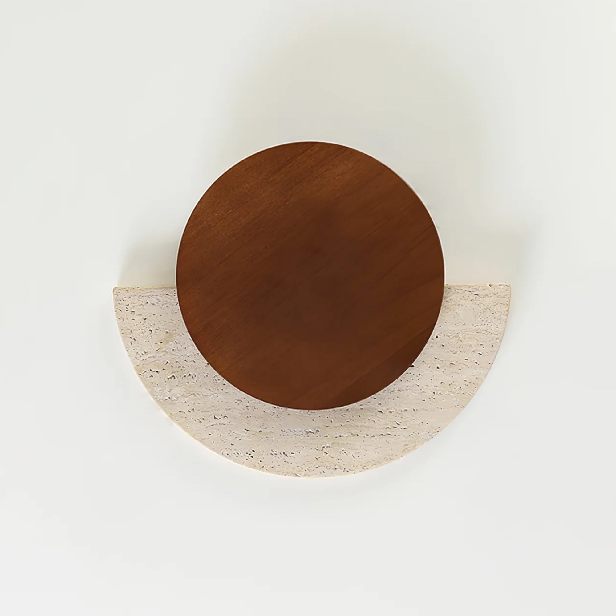 Eclipse Natural Stone & Wood Wall Light