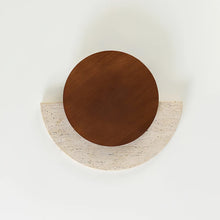 Eclipse Natural Stone & Wood Wall Light