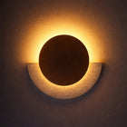 Eclipse Natural Stone & Wood Wall Light