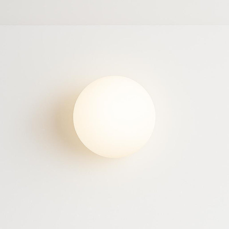 Ember Orb Wall Light Opal Glass IP44