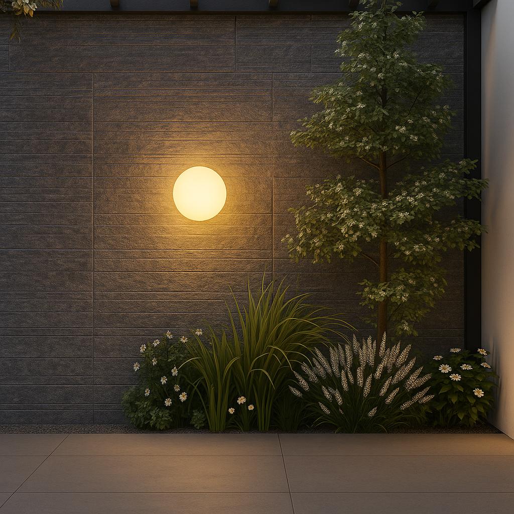 Ember Outdoor Orb Wall Light IP65