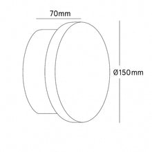 Eon Halo Indoor Wall Light in White_Dimension