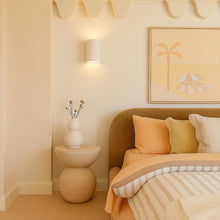 Eon Plaster Curved Indoor Wall Light in Matt White