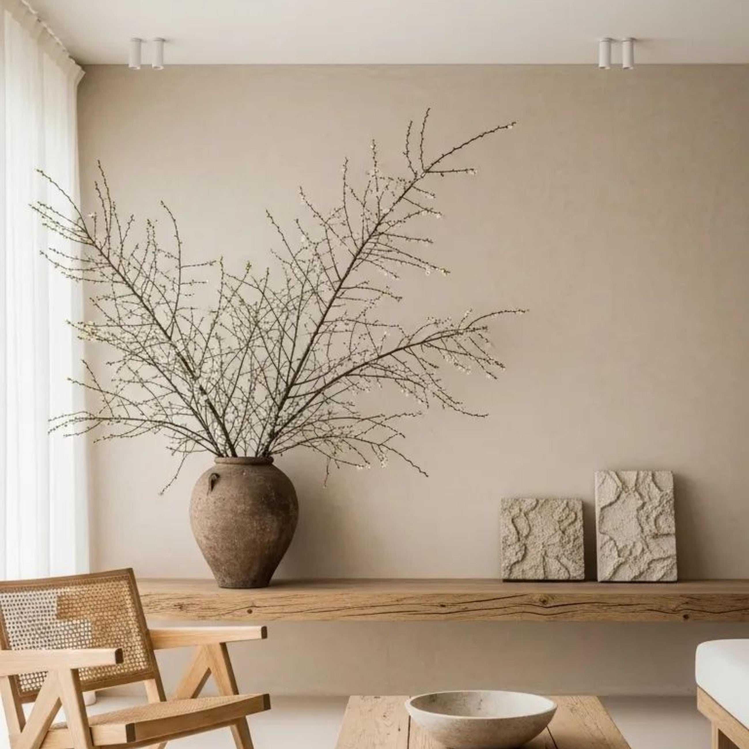 Eon Plaster Surface Mounted Downlight Medium in Matt White at ORE Lighting, Australia