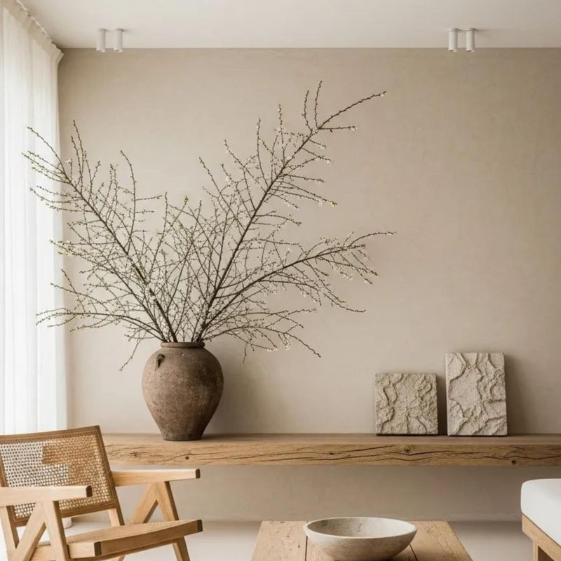 Eon Plaster Surface Mounted Downlight Medium in Matt White at ORE Lighting, Australia