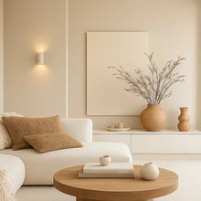 Eon Plaster Curved Indoor Wall Light in Matt White