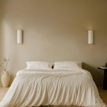 Eon Plaster Indoor Up Down Wall Light in Matt White at ORE Lighting, Australia
