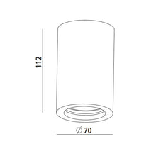 Eon Plaster Surface Mounted Downlight Small in Matt White