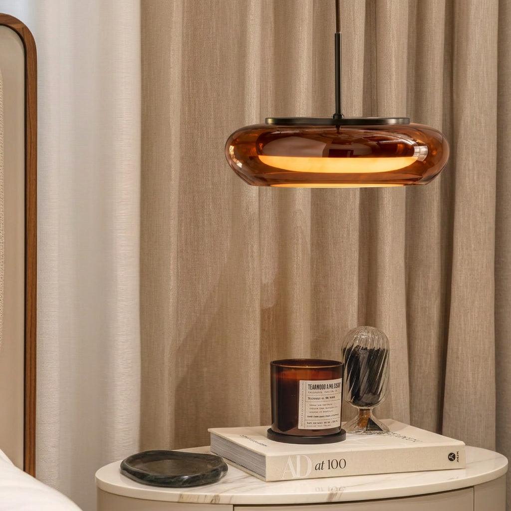 Fjord Amber Glass Pendant Light