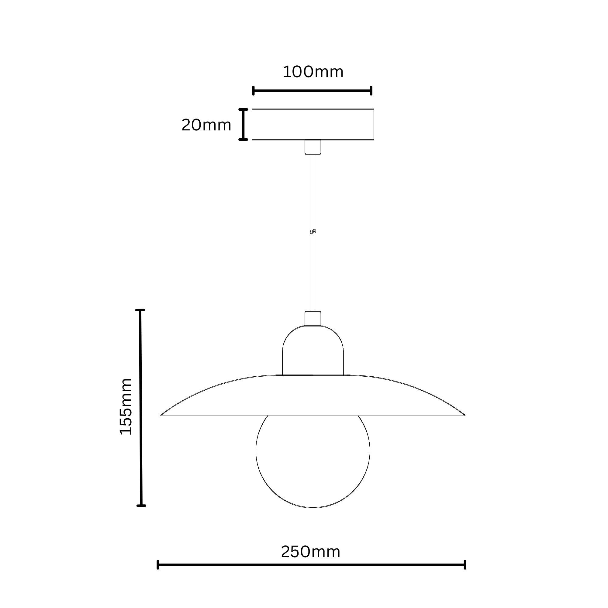 Flint Natural Stone Pendant Light