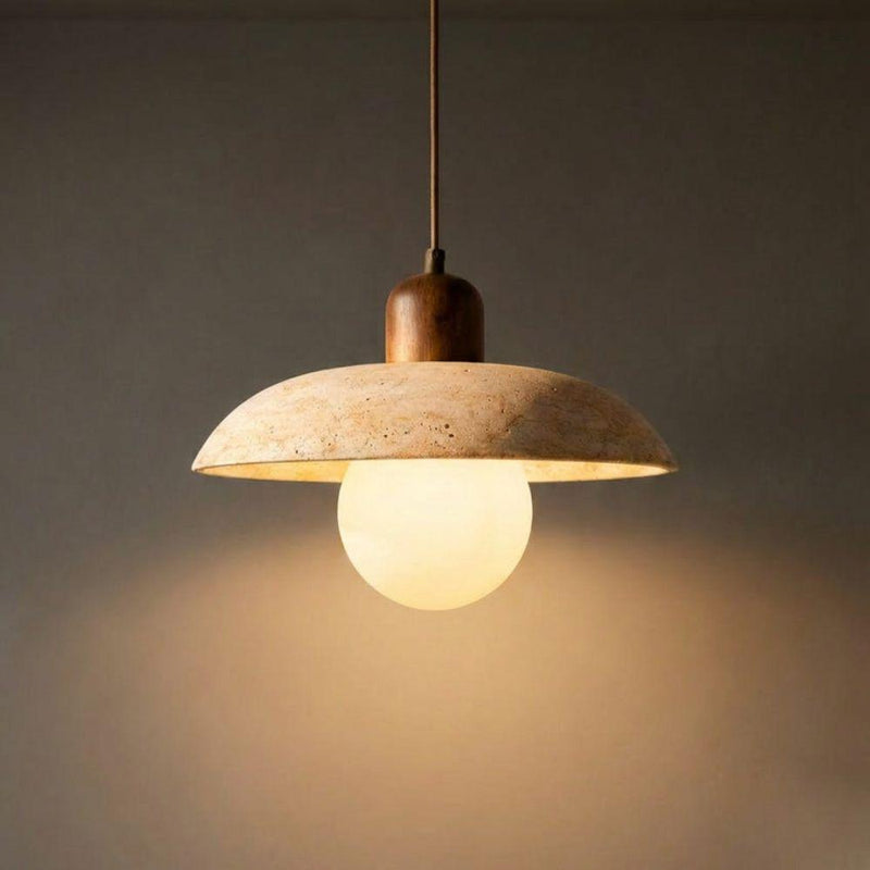 Flint Natural Stone Pendant Light
