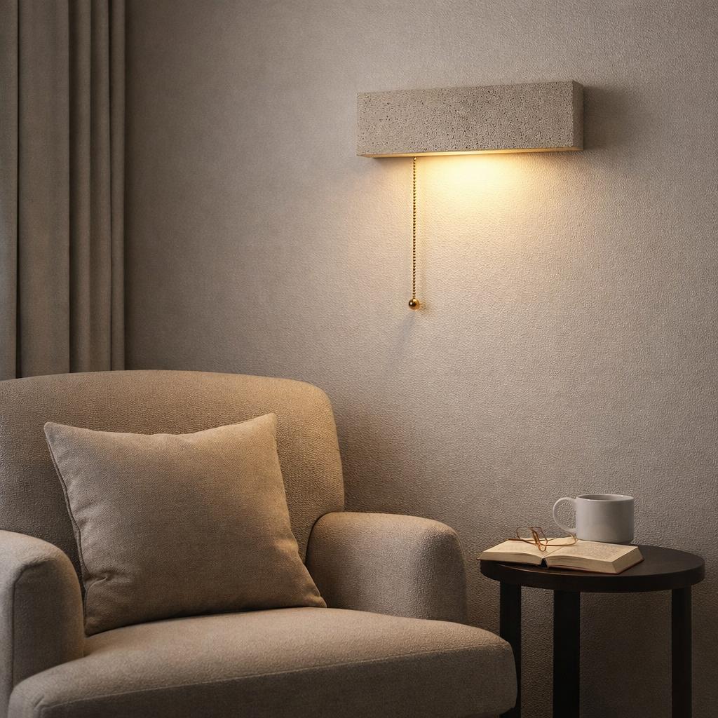 Granite Natural Stone Adjustable Wall Light at ORE Lighting, Australia