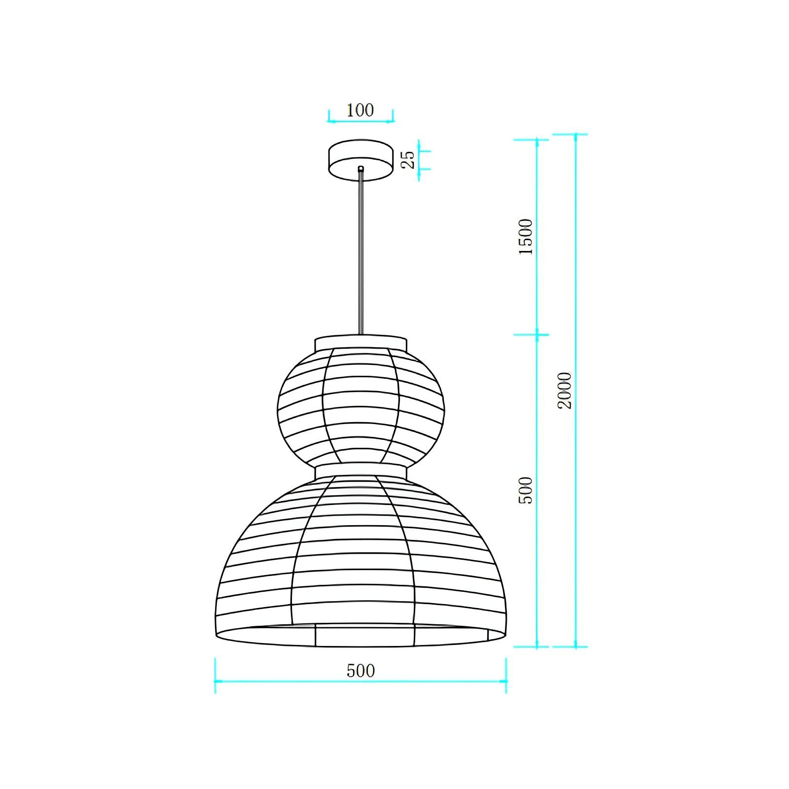 Kami Silk Pendant Light