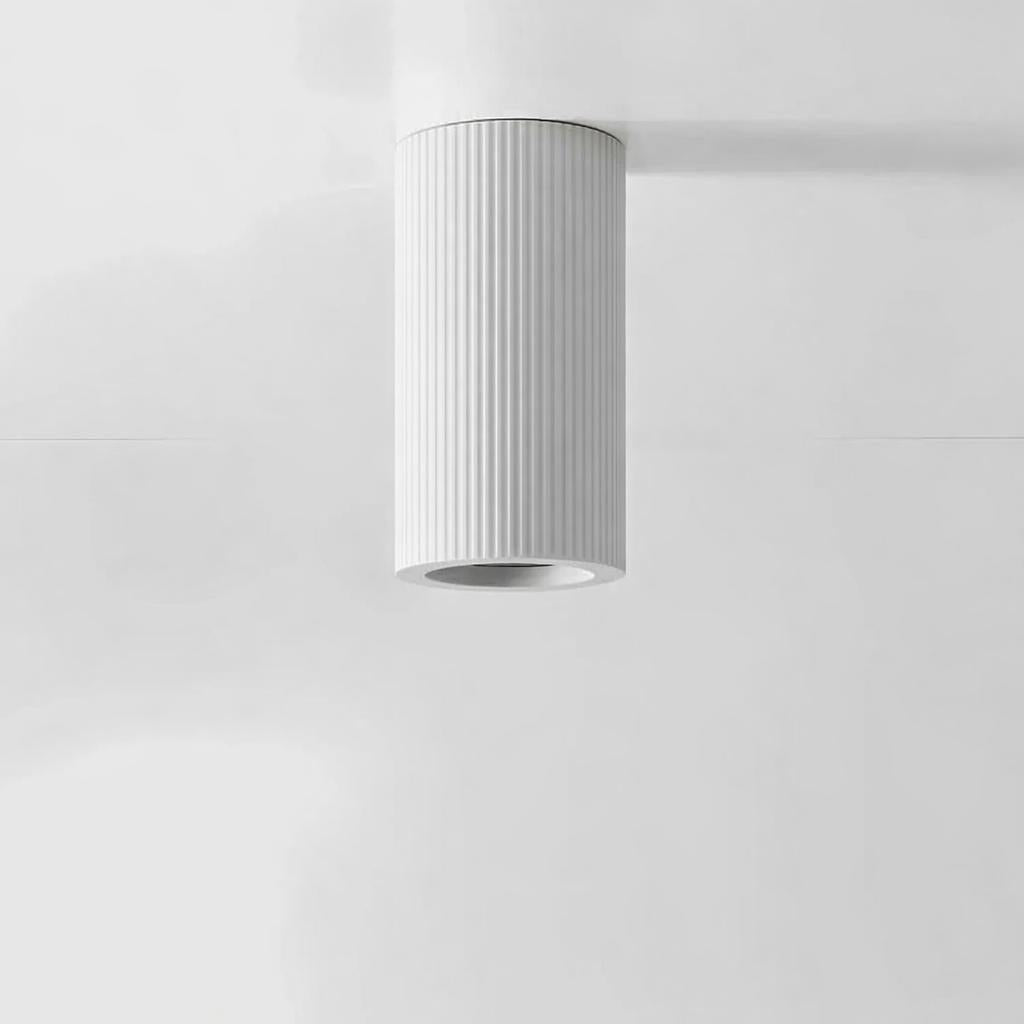 Koora Plaster Surface Mounted Downlight Medium in Matt White at ORE Lighting, Australia
