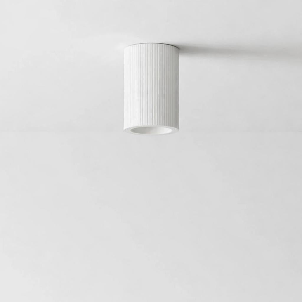 Koora Plaster Surface Mounted Downlight Small in Matt White at ORE Lighting, Australia