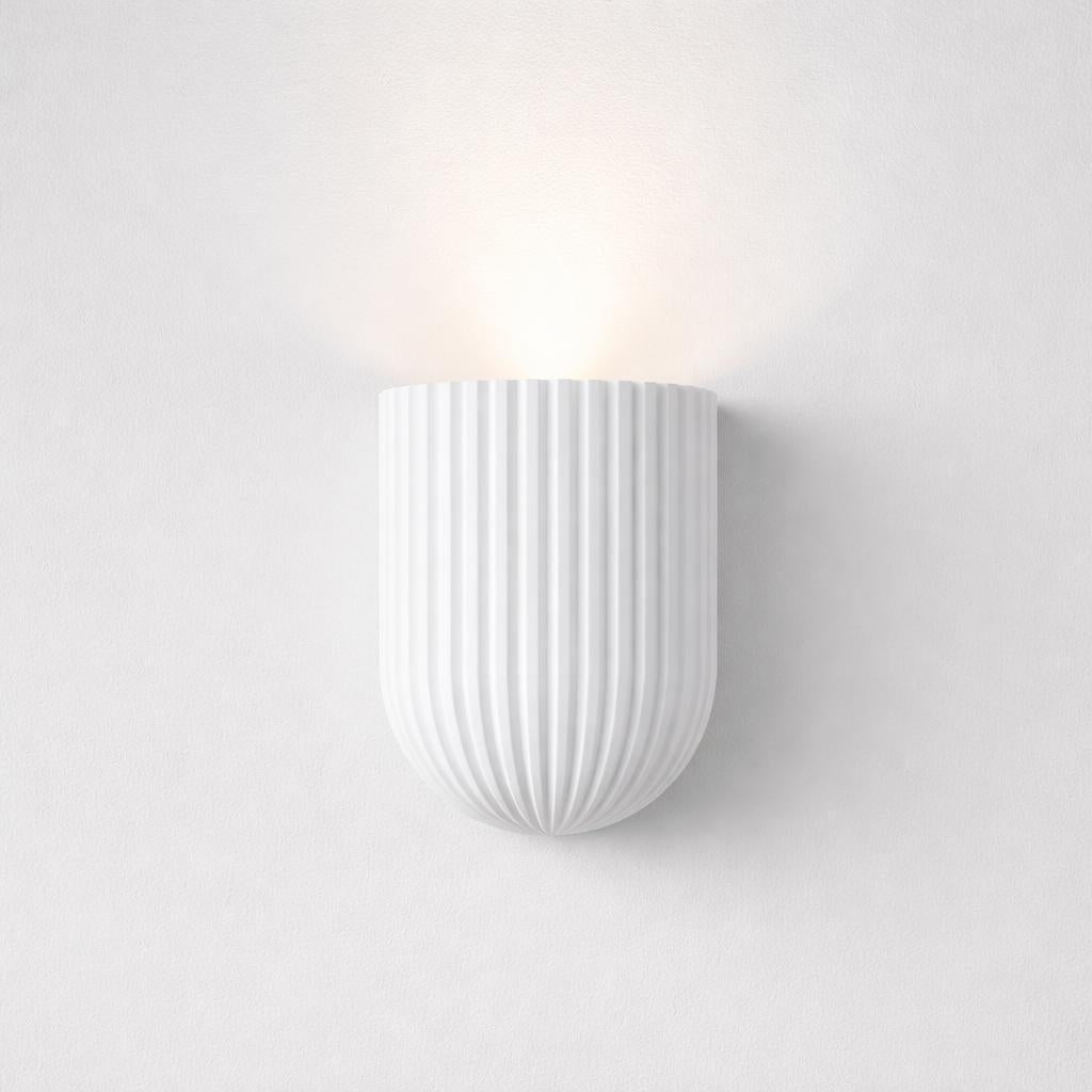 Koora Plaster Indoor Up or Down Wall Light in Matt White