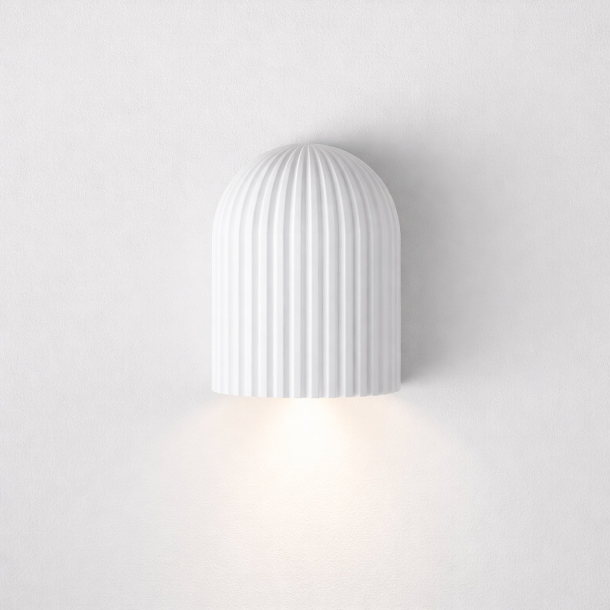 Koora Plaster Indoor Up or Down Wall Light in Matt White