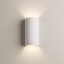 Lago White Plaster Up/Down Wall Light