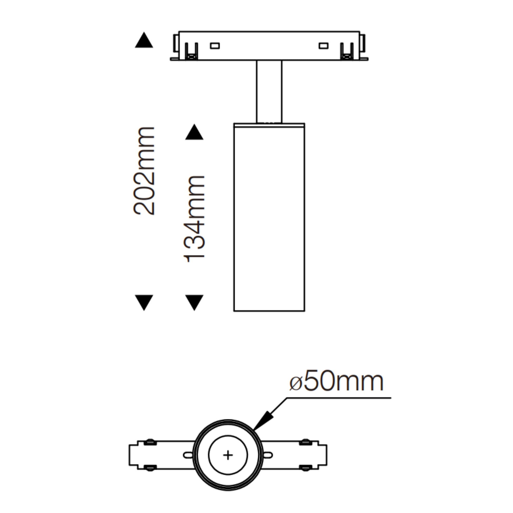 Line Magnetic Track Spotlight