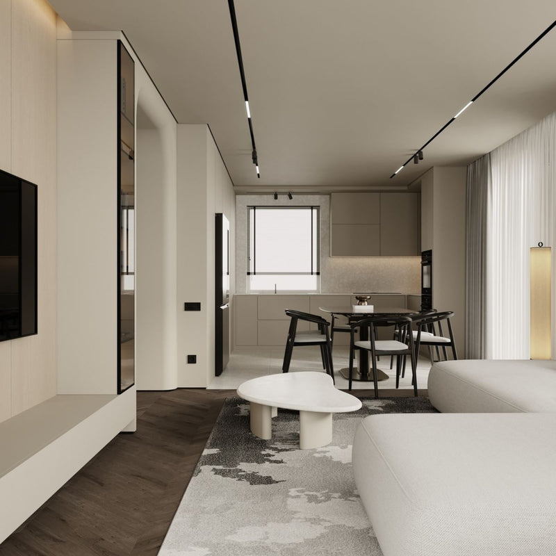 Line Trimless Plaster Magnetic Track Lighting at ORE Lighting, Australia