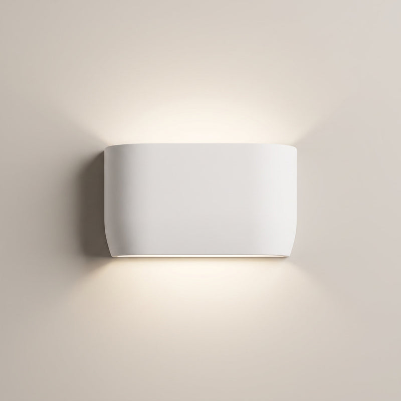 Lino White Plaster Up/Down Wall Light