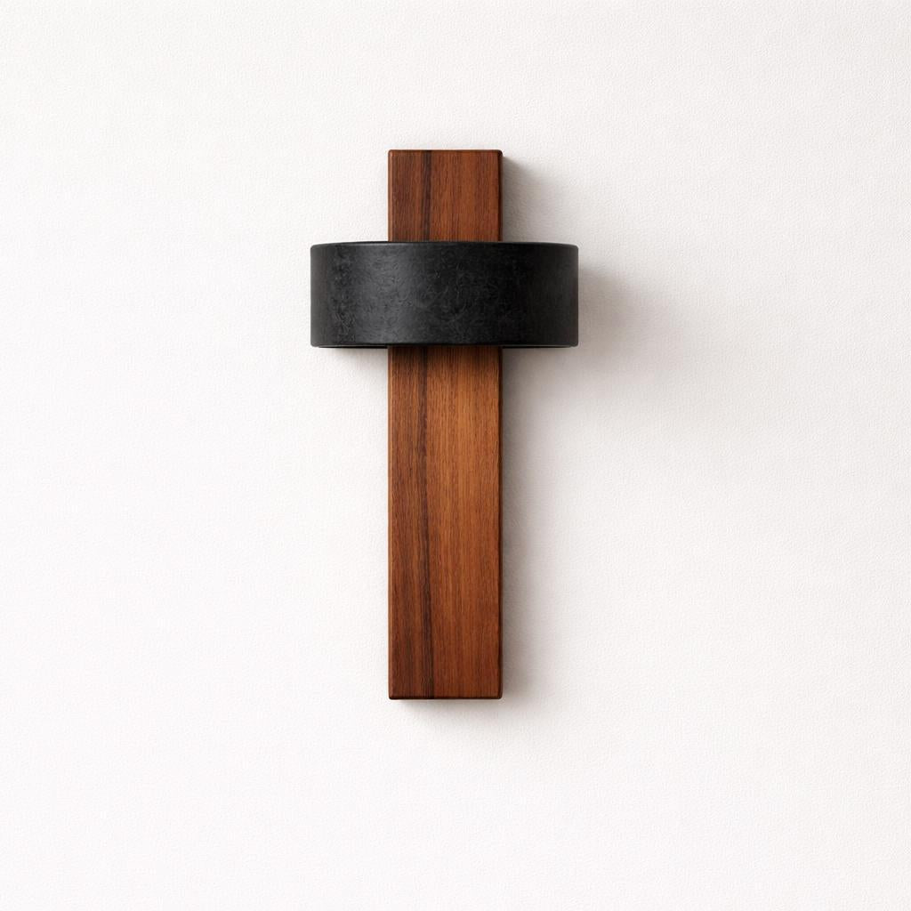 Loom Stone Adjustable Wall Light in Natural or Black