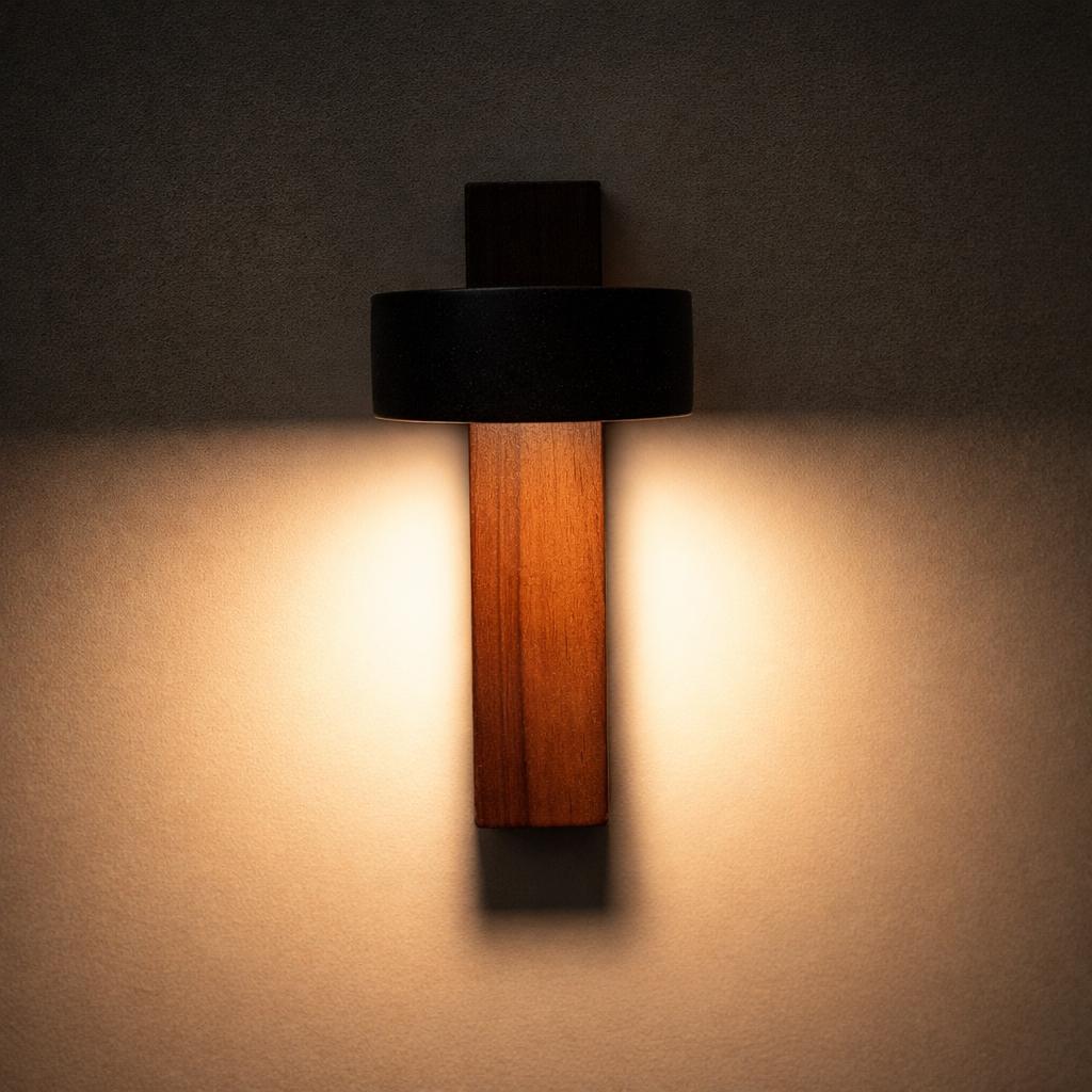 Loom Stone Adjustable Wall Light in Natural or Black