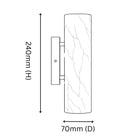 Lova Calacatta Marble Wall Sconce