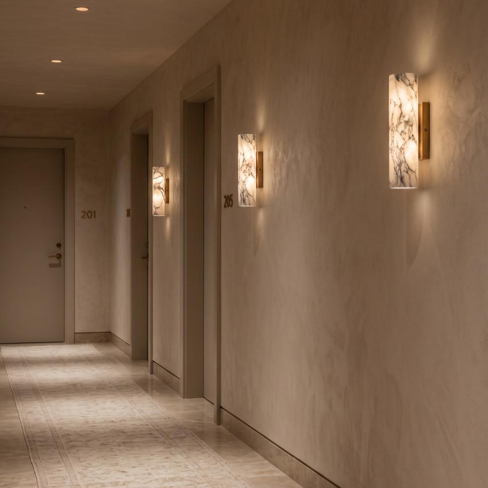 Lova Calacatta Marble Wall Sconce