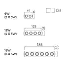 Lume Fixed Linear Recessed Downlight