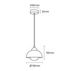 Lyra Natural Stone & Wood Pendant Light