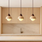 Lyra Natural Stone & Wood Pendant Light