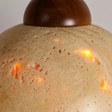 Lyra Natural Stone & Wood Pendant Light