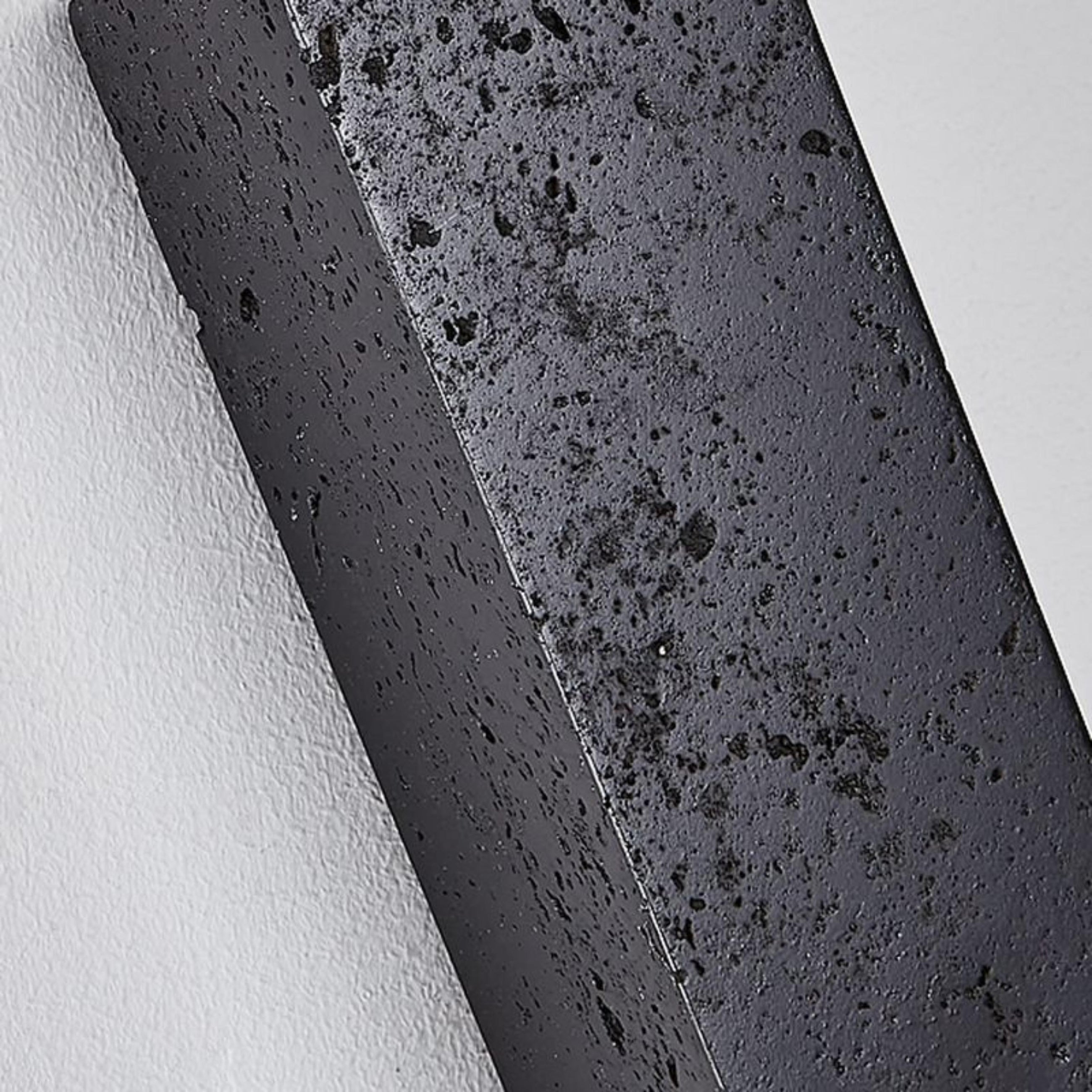 Moss Travertine Up/Down Wall Light in Natural or Black Stone