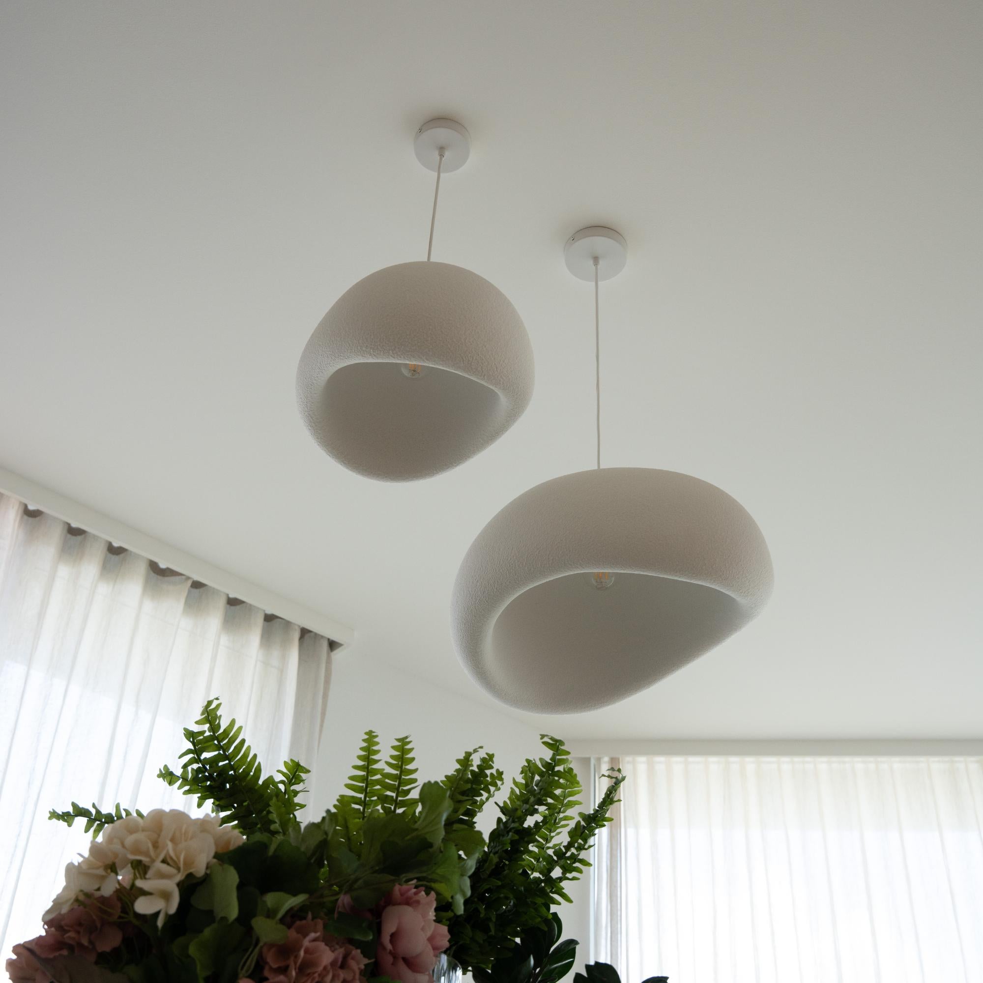 Cloud Silk Pendant Light Medium or Large in Matt White