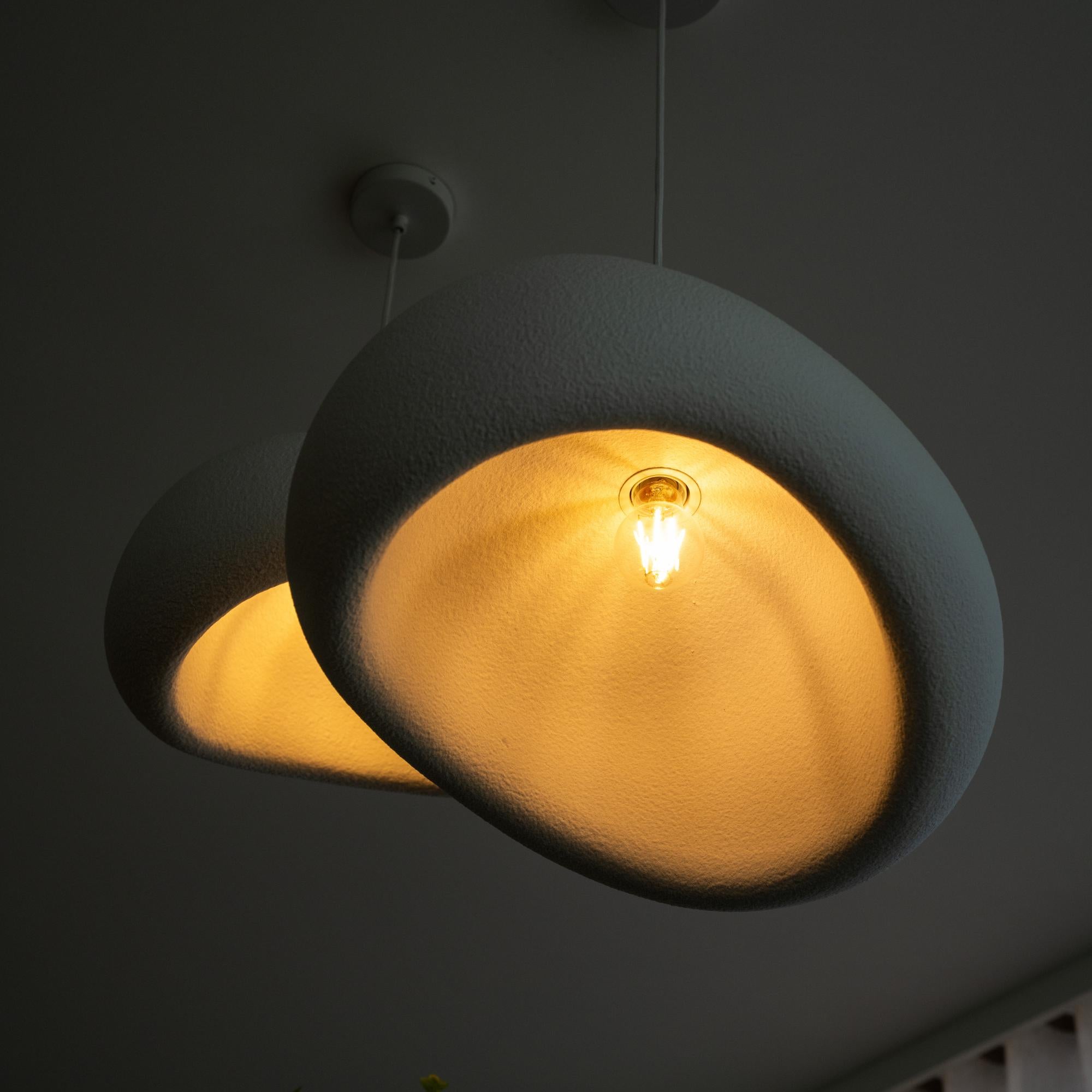 Cloud Silk Pendant Light Medium or Large in Matt White