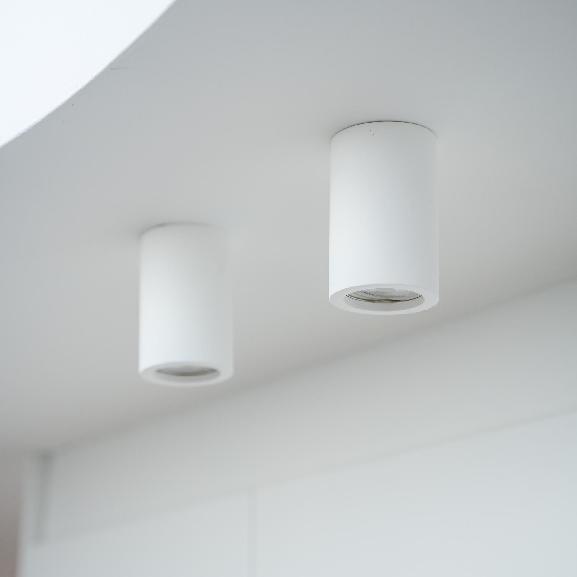 Eon Plaster Surface Mounted Downlight Small in Matt White