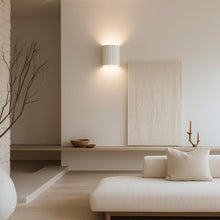 Molten Plaster Indoor Up/Down Wall Light in Matt White