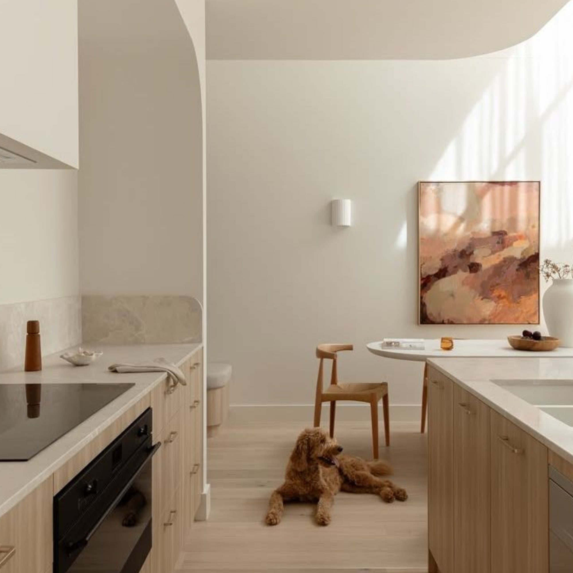 Molten Plaster Indoor Up Down Wall Light in Matt White at ORE Lighting, Australia