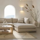 Molten Plaster Indoor Up/Down Wall Light in Matt White