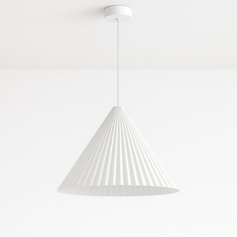 Molten Plaster Pendant Light in Matt White