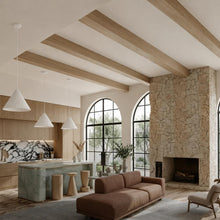 Molten Plaster Pendant Light in Matt White