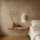 Molten Plaster Indoor Up/Down Wall Light in Matt White