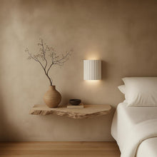 Molten Plaster Indoor Up/Down Wall Light in Matt White