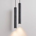 Moss Travertine Pendant Light in Black Stone