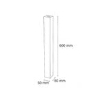 Moss Travertine Up/Down Wall Light in Natural or Black MOS.25113.XX_Dimension