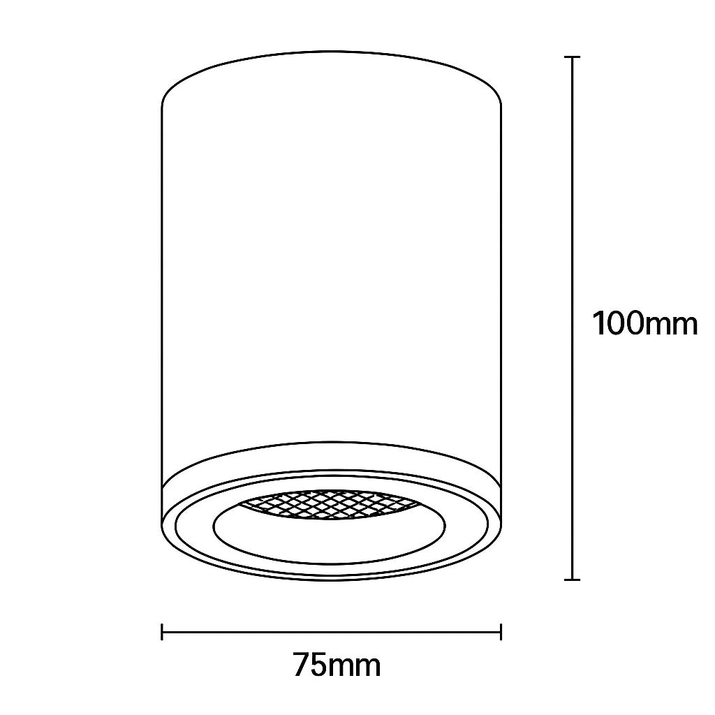 Nero Solid Pure Brass LED Downlight CRI90 Dimmable