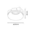 Nura Soop 3D Complete Trimless Plaster Downlight IP20 White