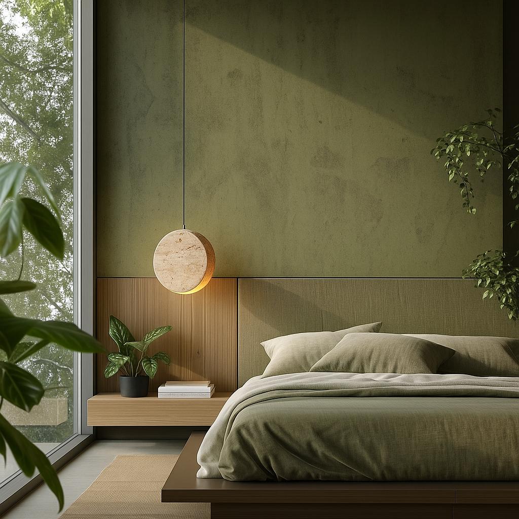 Nacre Travertine Pendant Light at ORE Lighting, Australia