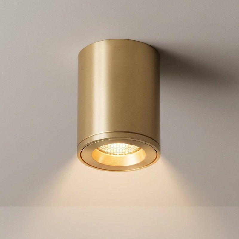 Nero Solid Pure Brass LED Surface Mounted Downlight CRI90 Dimmable